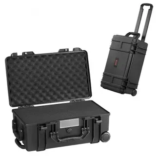 VEVOR wetterfester Hartschalenkoffer Trockenboxen mit vorgeschnittenem Schaumstoff, Rollen und einziehbaren Griffen für Reisen, IP67 wasserdichtes Gehäuse für Kameras Schwarz (55 x 34 x 24 cm) VEVOR wetterfester Hartschalenkoffer Trockenboxen mit vorgeschnittenem Schaumstoff, Rollen und einziehbaren Griffen für Reisen, IP67 wasserdichtes Gehäuse für Kameras Schwarz (55 x 34 x 24 cm)
