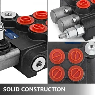 VEVOR 2 Spool Hydraulikventil Handhebelventil, 11GPM directional control valve adjustable, 6,3 kg Hydraulische Venti valve adjustable VEVOR 2 Spool Hydraulikventil Handhebelventil, 11GPM directional control valve adjustable, 6,3 kg Hydraulische Venti valve adjustable