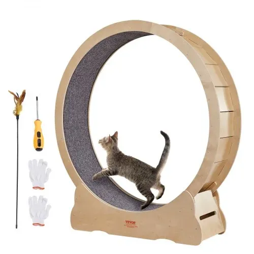 VEVOR Katzenlaufrad 1320x340x1415mm Laufrad Katzen aus Birken-& Pappelsperrholz Katzenrad Geräuscharm Abnehmbare Innenmatte Cat Wheel Geeignet für Katzen mit einem Gewicht von 8kg bis 14kg VEVOR Katzenlaufrad 1320x340x1415mm Laufrad Katzen aus Birken-& Pappelsperrholz Katzenrad Geräuscharm Abnehmbare Innenmatte Cat Wheel Geeignet für Katzen mit einem Gewicht von 8kg bis 14kg