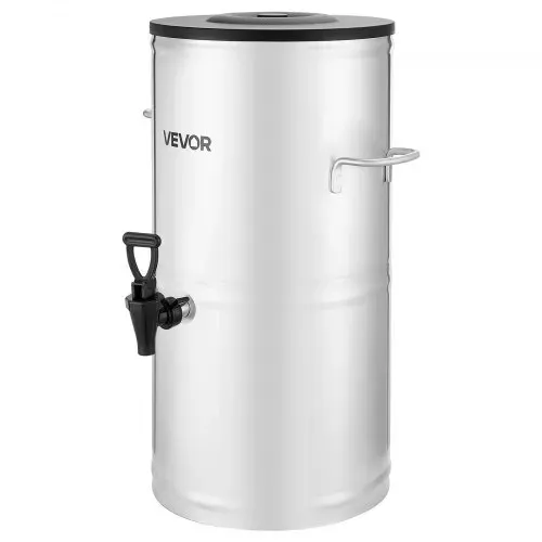 VEVOR Eisteespender Getränkespender aus 304 Edelstahl 15 L Getränkedispenser mit Zapfhahn & Griff, geeignet für heiße und kalte Getränke, für Eistee, Kaffee, Wasser in Cafés und Restaurants – Bild 9