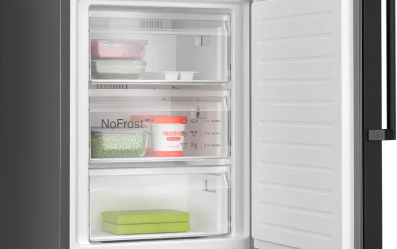 Bosch Serie 4 KGN39OXBT Kühl- und Gefrierkombination Freistehend 363 l B Schwarz – Bild 5
