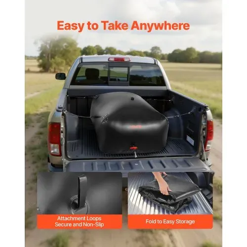 VEVOR Wasserspeicherblase, 540 L PVC-Weichwasserbeutel, Wasserspeicherbehälter, auslaufsicherer & verschleißfester Wassertank für die Outdoor-Bewässerung von Wohnmobil, LKW, Notfall – Bild 5