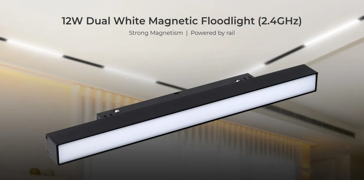 MiBoxer MF2-24A-RF LED 48V Track Floodlight 24W CCT 2,4G MiBoxer MF2-24A-RF LED 48V Track Floodlight 24W CCT 2,4G