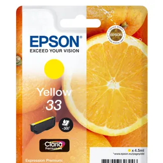 Epson Oranges Singlepack Yellow 33 Claria Premium Ink Epson Oranges Singlepack Yellow 33 Claria Premium Ink