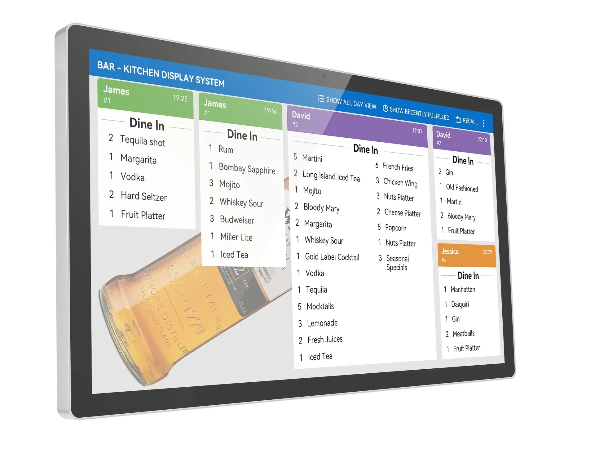 ALLNET Kitchen Display industrial 24 Zoll, RK3576, Android 15, IP65 ALLNET Kitchen Display industrial 24 Zoll, RK3576, Android 15, IP65