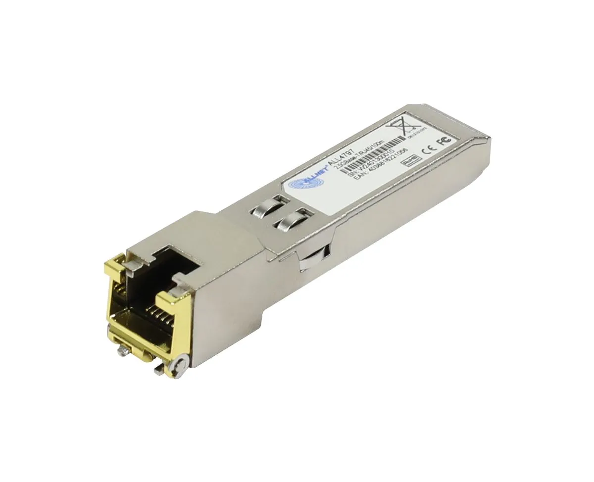 ALLNET Switch Modul ALL4797 SFP(Mini-GBIC), 2,5Gbit, RJ45(TP), uncodiert ALLNET Switch Modul ALL4797 SFP(Mini-GBIC), 2,5Gbit, RJ45(TP), uncodiert