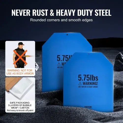 VEVOR Gewichtsplatten für Gewichtswesten 5,2 kg Set (2 x 2,6 kg), Flache Gewichtswestenplatten für WODs & Funktionelles Training, Ergonomisches Zusatzgewicht für Krafttraining, Laufen & Fitness, Blau – Bild 3