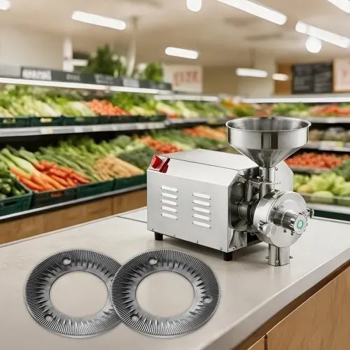 VEVOR Ersatz-Mahlscheiben 2er Set für VEVOR HN-2200 und HN-3000 Mais- und Gewürzmühlen, Mahlplatten für Trockenmahlung, Passend für Mais, Getreide & Gewürze, Trockenmahlscheiben aus Gusseisen – Bild 7