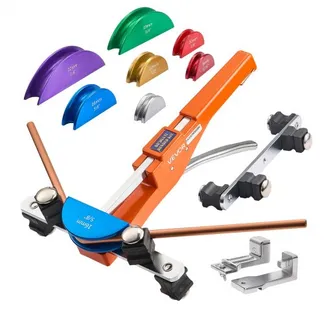 VEVOR Rohrbiegegerät, 6-22 mm, Rohrbieger 90°, Vorwärts-/Rückwärts-Handbiegewerkzeug, Biegemaschine mit 7 farbigen Aluminiumlegierungs-Backen, für Kupferrohre in der Klima- & Kältetechnik VEVOR Rohrbiegegerät, 6-22 mm, Rohrbieger 90°, Vorwärts-/Rückwärts-Handbiegewerkzeug, Biegemaschine mit 7 farbigen Aluminiumlegierungs-Backen, für Kupferrohre in der Klima- & Kältetechnik