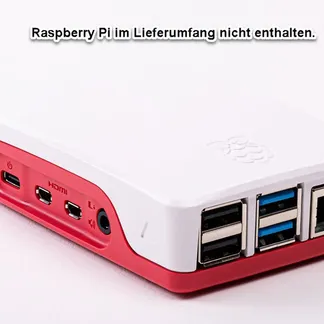 Raspberry Pi 4 Zubehör – offizielles Gehäuse rot/weiß für Pi 4 Raspberry Pi 4 Zubehör – offizielles Gehäuse rot/weiß für Pi 4