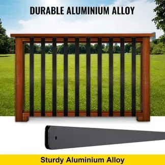VEVOR Terrassenbaluster, 16er-Pack Metall-Terrassenspindeln, 29,5 x 1 Zoll Treppenbaluster mit Schrauben, Terrassengeländer aus Aluminiumlegierung für Holz- und Verbundterrassen, stilvoller Baluster für Außentreppenterrassen VEVOR Terrassenbaluster, 16er-Pack Metall-Terrassenspindeln, 29,5 x 1 Zoll Treppenbaluster mit Schrauben, Terrassengeländer aus Aluminiumlegierung für Holz- und Verbundterrassen, stilvoller Baluster für Außentreppenterrassen
