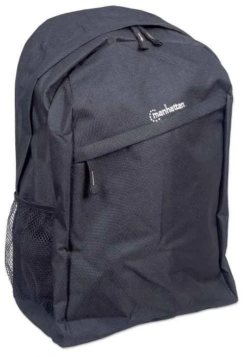 Manhattan Knappack Notebookrucksack, Für Notebooks bis 15,6", Top Load, sehr leicht, schwarz – Bild 2