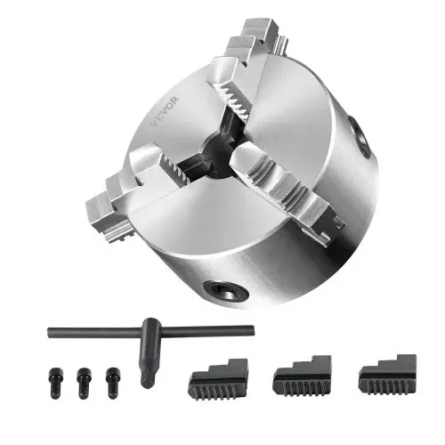 VEVOR Drehbankfutter K11-160 160mm Dreibackenfutter HT300-Material 3 Backenfutter Klemmbereich 3,5–160mm 3-Backen, 20Cr, ≥53HRC φ45mm Bohrung Spannfutter Drechselbank Selbstzentrierend – Bild 8