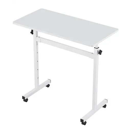 VEVOR Höhenverstellbarer Schreibtisch 700-1115mm, 25kg Belastbarer Computertisch mit 810x410mm Tischplatte, Bürotisch mit Feststellbaren Rollen & Haken, Steh-Sitz-Tisch für Homeoffice Arbeitszimmer – Bild 8