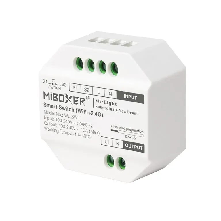 MiBoxer WL-SW1 LED Wifi Smart Plug 16A mit Messfunktion WiFi+2,4G MiBoxer WL-SW1 LED Wifi Smart Plug 16A mit Messfunktion WiFi+2,4G