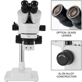 VEVOR 3,5X-90X Simul Focal Trinocular Zoom Stereo Microscope Al-Zn-Legierung 360 Grad Drehbar Trinokulares Stereomikroskop Dual Armstativ Labor Video Mikroskop zwei höhenverstellbar Ständer Zubehör VEVOR 3,5X-90X Simul Focal Trinocular Zoom Stereo Microscope Al-Zn-Legierung 360 Grad Drehbar Trinokulares Stereomikroskop Dual Armstativ Labor Video Mikroskop zwei höhenverstellbar Ständer Zubehör