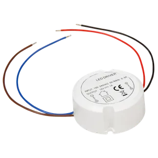 LED-Trafo McShine, 0,5-12W, Ein 220-240V, 12V= Konstantspannung, rund LED-Trafo McShine, 0,5-12W, Ein 220-240V, 12V= Konstantspannung, rund