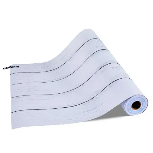 VEVOR Tapete selbstklebend, 45 cm x 15 m, Wandtapete, Klebefolie mit weißer Holzoptik, Möbelfolie, Möbelaufkleber, dekorative Vinylrolle für Schlafzimmer, Küche, Büro, Badezimmer, Schreibtisch – Bild 9