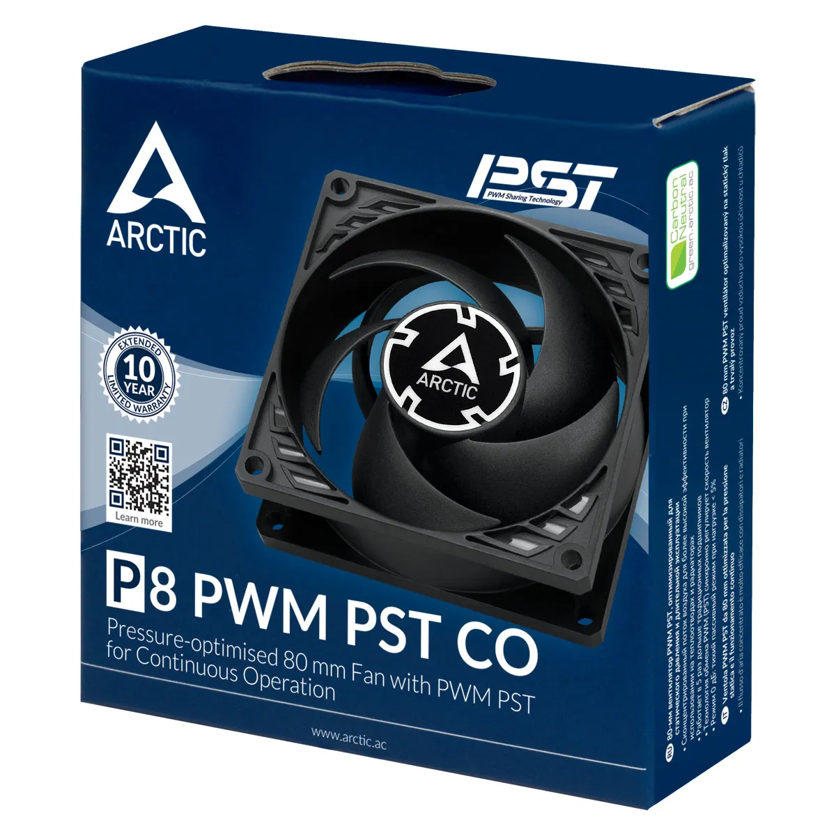ARCTIC P8 PWM PST CO Computergehäuse Ventilator 8 cm Schwarz – Bild 6