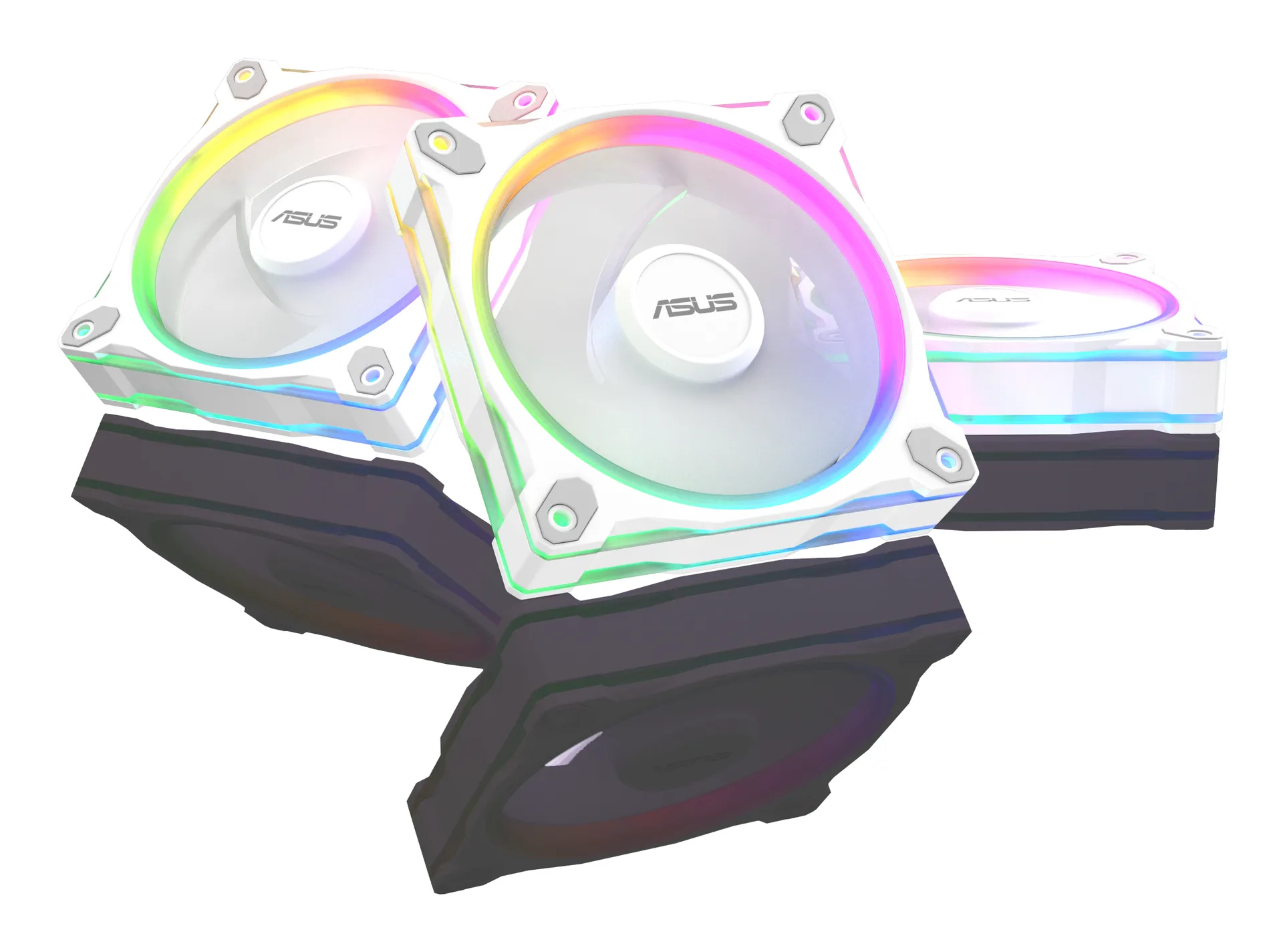 ASUS Prime MR120 Fan ARGB White 3in1 Computergehäuse Ventilator 12 cm Weiß – Bild 2