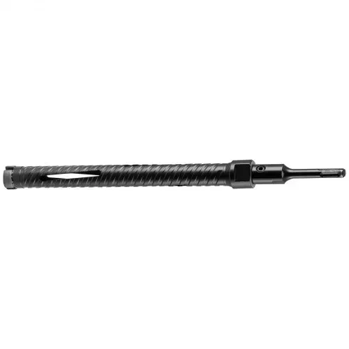 VEVOR Kernbohrer Bohrkrone φ 25 mm 241 mm Bohrtiefe, M16 Innengewinde, Trocken-Diamantkernbohrer Kernlochbohrer mit 3 Adaptern Pilotbohrer Sechskantschlüssel für Stahlbeton Ziegel Mauerwerk – Bild 9