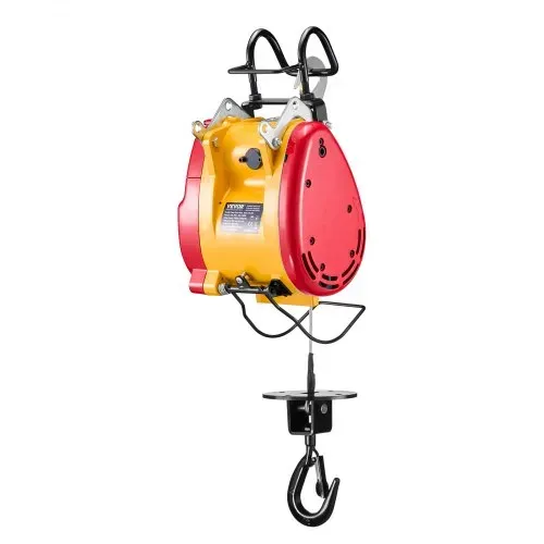 VEVOR 2-in-1 elektrische Hebewinde, 500 kg Kapazität, 1800 W tragbare Kraftwinde, 30 m Hubhöhe, 11 m/min mit Kabel- und kabelloser Fernbedienung, für Garage, Lager, Fabrik, Hebe- & Abschlepparbeiten – Bild 10