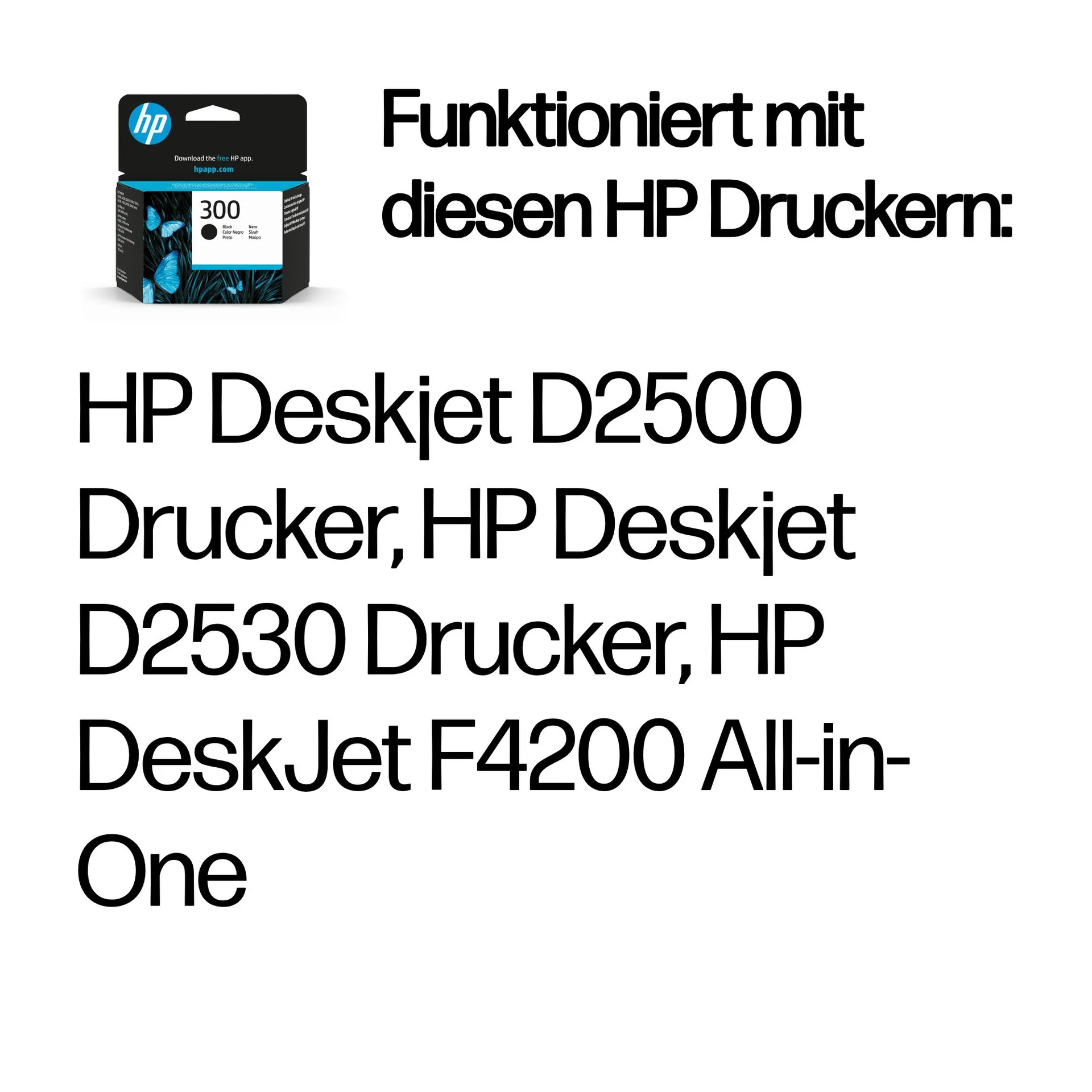 HP 300 Schwarz Original Druckerpatrone – Bild 2