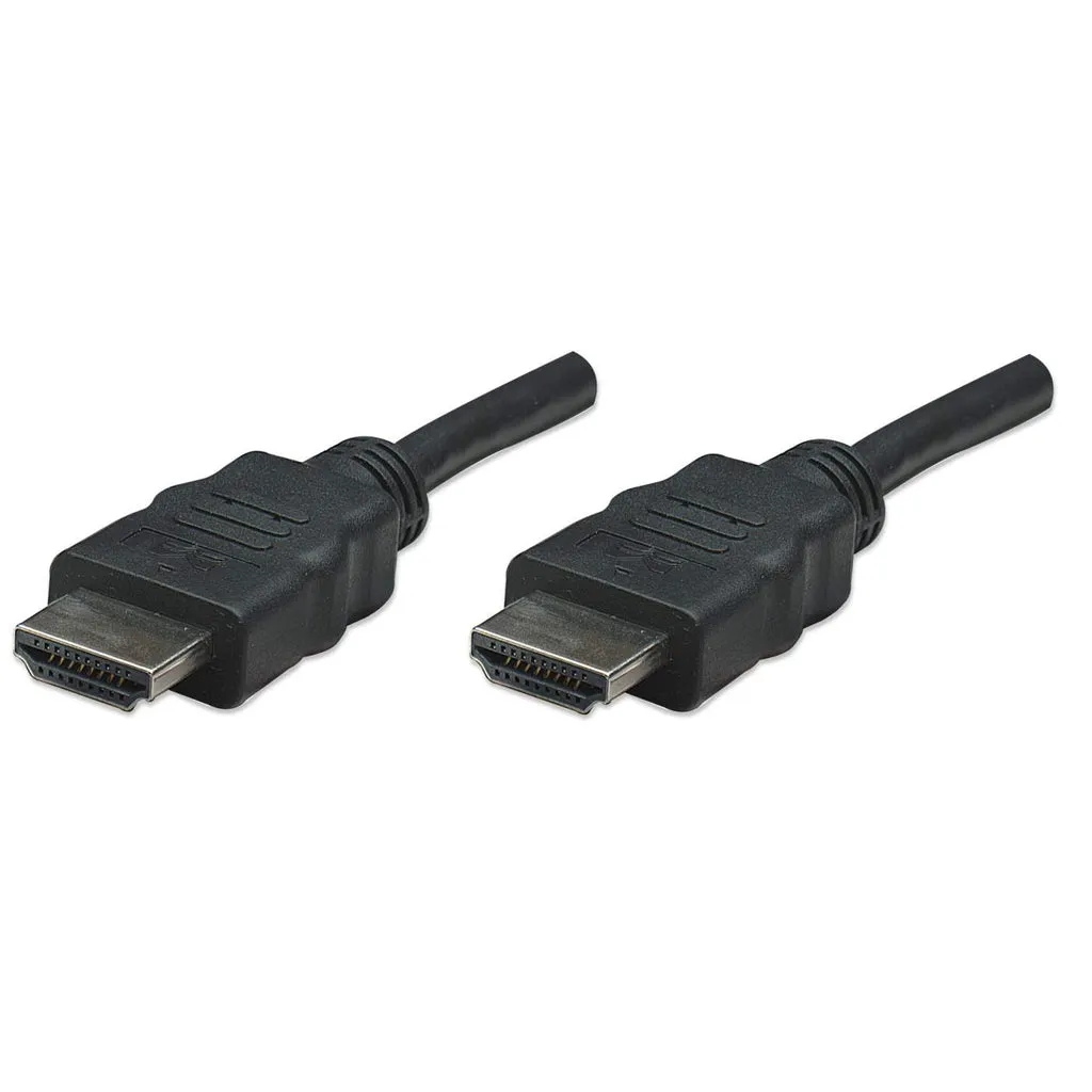 Manhattan High Speed HDMI Kabel, HDMI Stecker auf Stecker, geschirmt, schwarz, 7,5 m Manhattan High Speed HDMI Kabel, HDMI Stecker auf Stecker, geschirmt, schwarz, 7,5 m