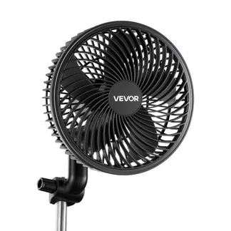 VEVOR Grow Ventilator mit Clip Oszillierend, 10 W-Clip-Ventilator mit USB-Anschluss, 9 Geschwindigkeitsstufen & Zirkulationsmodus, Umluftventilator für Umluft & Kühlung in Growbox, Growzelt, Schwarz VEVOR Grow Ventilator mit Clip Oszillierend, 10 W-Clip-Ventilator mit USB-Anschluss, 9 Geschwindigkeitsstufen & Zirkulationsmodus, Umluftventilator für Umluft & Kühlung in Growbox, Growzelt, Schwarz