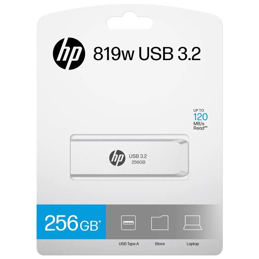 HP HPFD819W-A-256 USB-Stick 256 GB USB Typ-A 3.2 Gen 2 (3.1 Gen 2) Silber – Bild 5