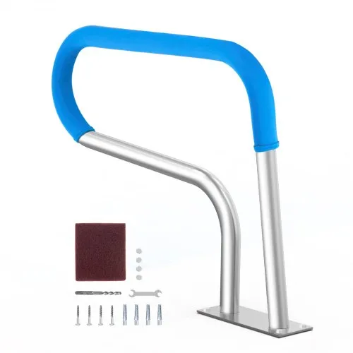 VEVOR Pool-Handlauf, 805 x 100 x 585 mm, Pooleinstieg Edelstahl mit Grundplatte für Innen-/Außenpools, Einstieghilfe für Schwimmbäder, rostfreier Haltegriff mit Griffabdeckung & Zubehör für Spas VEVOR Pool-Handlauf, 805 x 100 x 585 mm, Pooleinstieg Edelstahl mit Grundplatte für Innen-/Außenpools, Einstieghilfe für Schwimmbäder, rostfreier Haltegriff mit Griffabdeckung & Zubehör für Spas