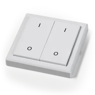 Funk-Wandtaster McPower “Comfort“ max. 70m, Aufputz, 2-Kanal Funk-Wandtaster McPower “Comfort“ max. 70m, Aufputz, 2-Kanal