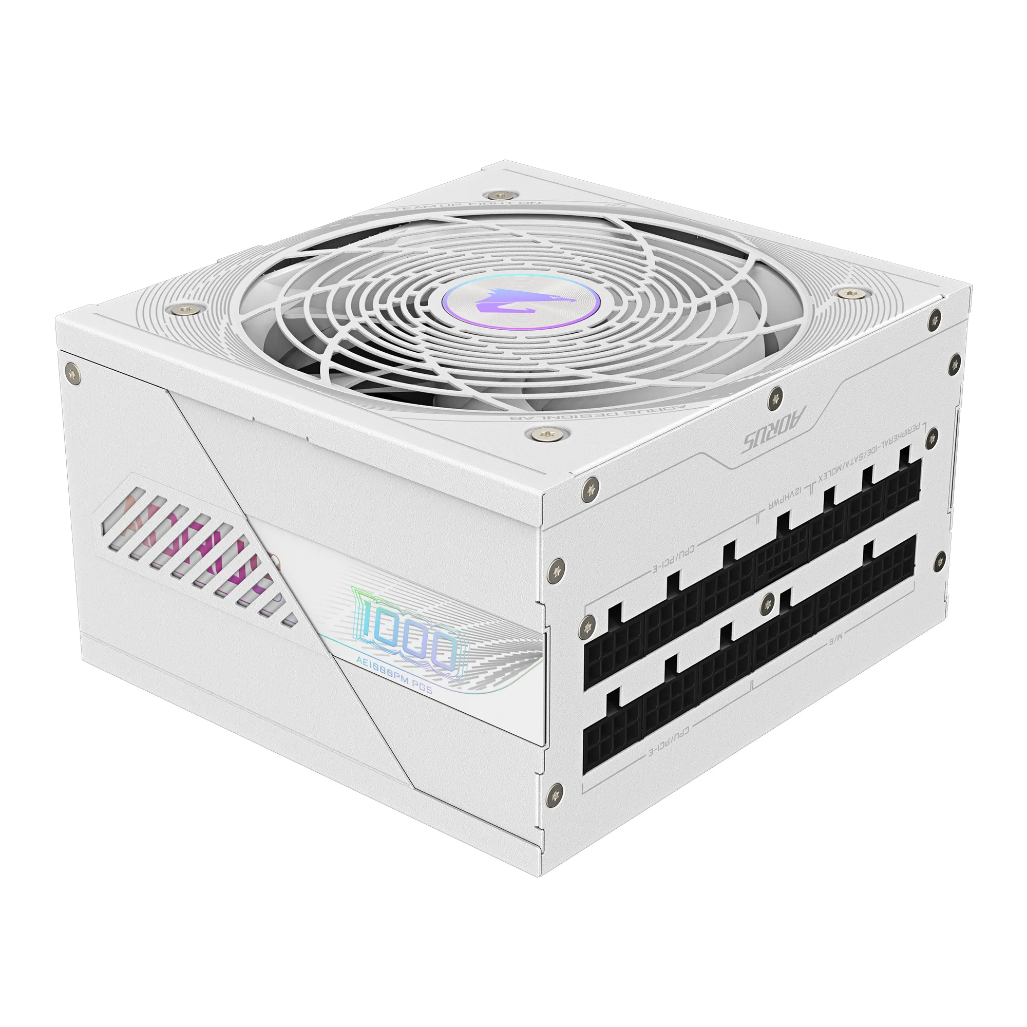 GIGABYTE AORUS ELITE P1000W ICE Netzteil - PCIe 5.0, 80 PLUS Platinum, Vollmodulares Design, 120mm Lüfter, ATX 3.0-kompatibel, EU-Stecker – Bild 5