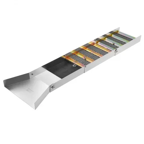 VEVOR Goldwaschpfanne Goldwannenbecken Set 22,86 x 127 cm Aluminium Goldpfanne für Goldwaschen Goldwannenbecken für Nugget Bergbau Wanne Gold Pan Sand Gold Bergbau Manuelle Goldwaschanlage Ausgräbt – Bild 10