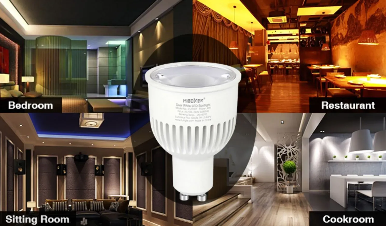 MiBoxer FUT107 GU10 LED Spot dimmbar Farbtemperatur 6W IP20 – Bild 9