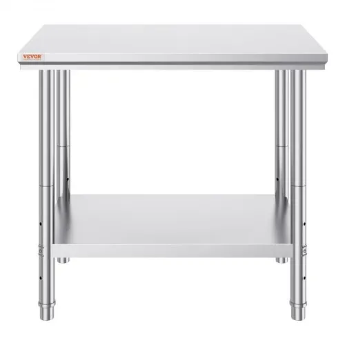 VEVOR Edelstahl Arbeitstisch 60X90X80 cm Essenszubereitung für die Zubereitung von Mahlzeiten, Nähen, Waschen, Basteln, Garagennutzung usw. – Bild 9