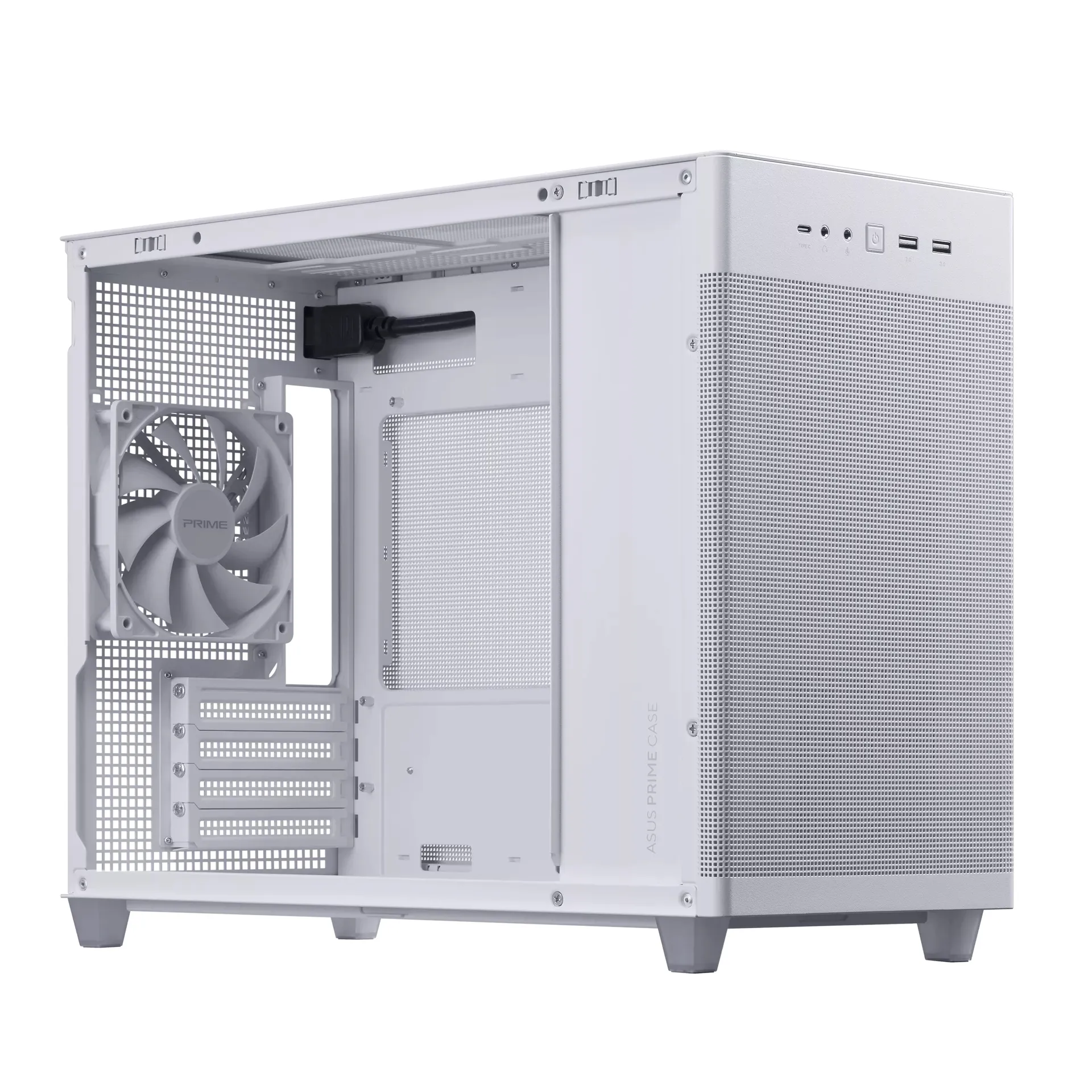 ASUS Prime AP201 MicroATX Mini Tower Weiß – Bild 6