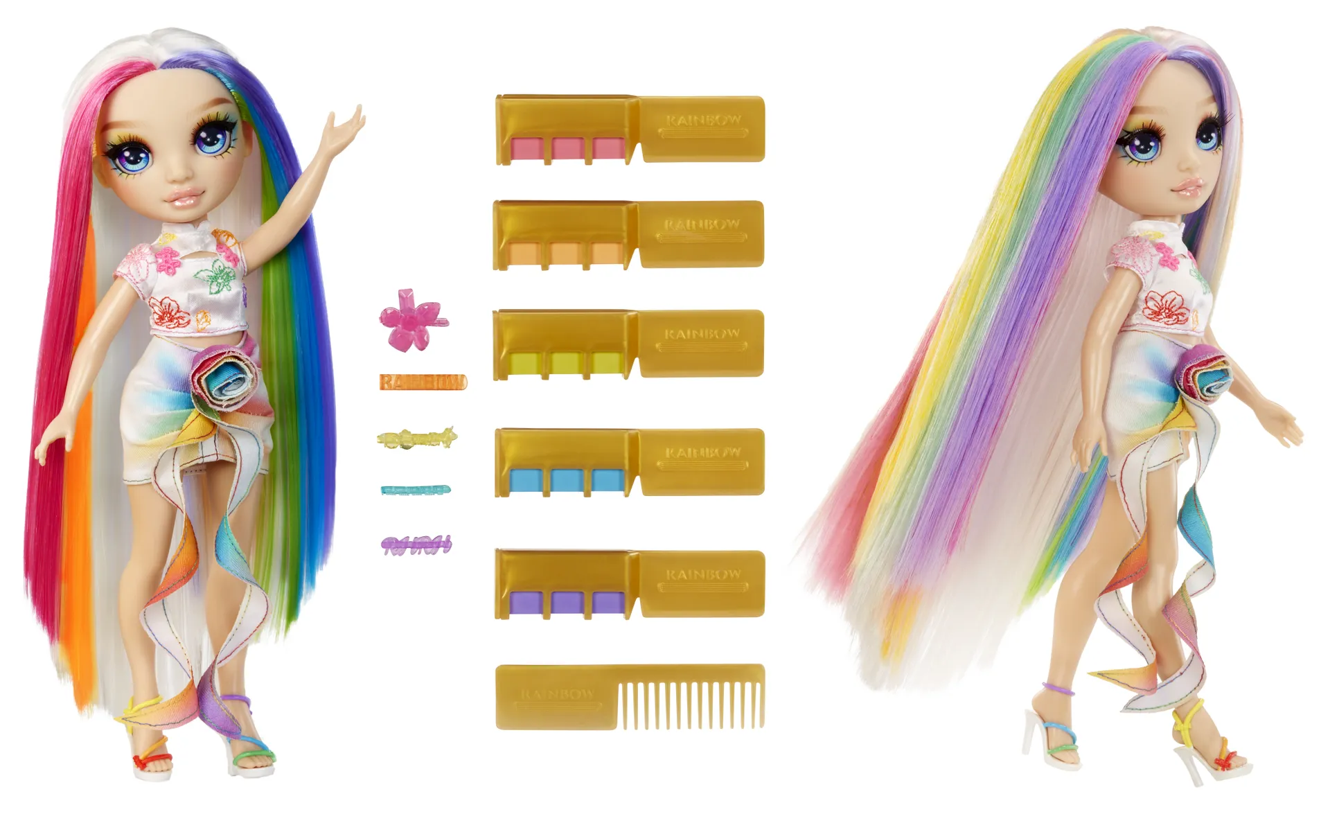 Rainbow High Hair Chalk & Style Doll- Amaya (Rainbow) – Bild 3