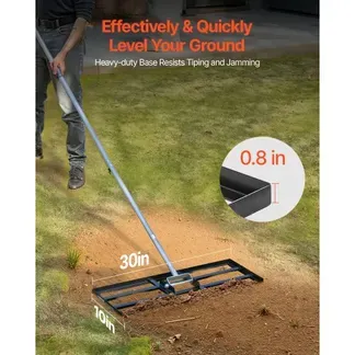 VEVOR Rasenrakel mit 213 cm Stiel, 762×254 mm Bodenplatte, Nivellierrechen aus Karbonstahl, Levelingrake, Rasen-Nivellierungsrechen für Rasenpflege, Rasen-Nivellierungsrechen, Hof und Golfplatz VEVOR Rasenrakel mit 213 cm Stiel, 762×254 mm Bodenplatte, Nivellierrechen aus Karbonstahl, Levelingrake, Rasen-Nivellierungsrechen für Rasenpflege, Rasen-Nivellierungsrechen, Hof und Golfplatz