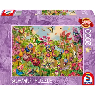 Wunderschöner Schmetterlingsgarten, Puzzle Wunderschöner Schmetterlingsgarten, Puzzle