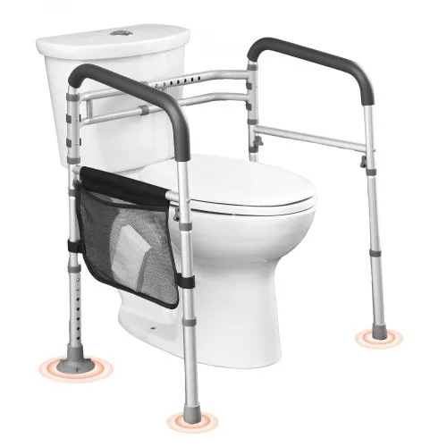 VEVOR Toiletten Sicherheitsgeländer Aufstehhilfe Toilette 136 kg Toilettensitz mit rutschfesten Griffen, Toilettenhandläufe mit verstärktem Aluminiumlegierungsrohr, für Schwangere Verletzte VEVOR Toiletten Sicherheitsgeländer Aufstehhilfe Toilette 136 kg Toilettensitz mit rutschfesten Griffen, Toilettenhandläufe mit verstärktem Aluminiumlegierungsrohr, für Schwangere Verletzte