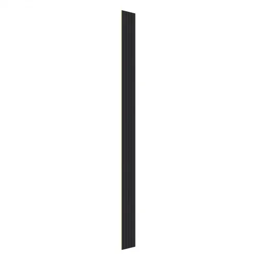 VEVOR Akustikplatte, Akustikpaneele, 2450x166mm, WPC-Akzent-Holzwandpaneele für moderne Innenwände, Kunstholz-Wandplatten für stilvolles Dekor und Geräuschreduzierung, Mattschwarz, 8er-Set – Bild 10