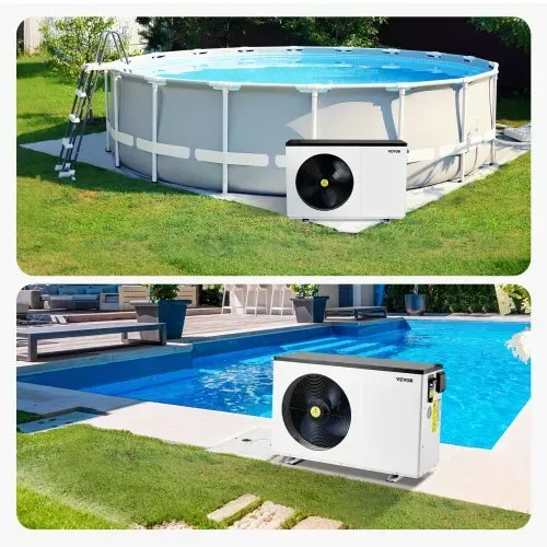 VEVOR Elektrische Pool-Wärmepumpe, 3,22–15,25kW Heizleistung, energiesparende Poolheizungen mit variabler Frequenz für 30–60m³ Aufstellpools, Heiz- und Kühlpool-Warmwasserbereiter AC 220–240V, 50Hz – Bild 7