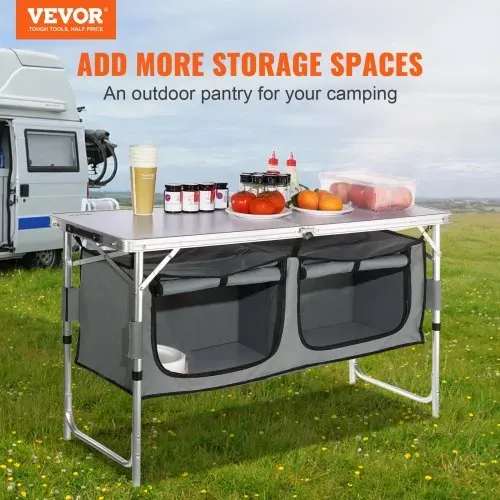 VEVOR Campingküche inkl. Tragetasche Campingschrank Einstellbar Campingschrank, Reiseküche Küchenbox Zeltschrank Outdoor Camping Küche Zeltschrank Camping Reisen Grau Tragbar Küchenbox Reiseküche VEVOR Campingküche inkl. Tragetasche Campingschrank Einstellbar Campingschrank, Reiseküche Küchenbox Zeltschrank Outdoor Camping Küche Zeltschrank Camping Reisen Grau Tragbar Küchenbox Reiseküche