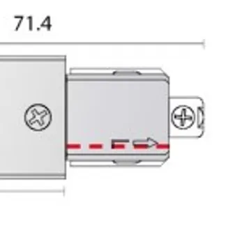Powergear Mini 1PH Einspeiser, LINKS, Schwarz Powergear Mini 1PH Einspeiser, LINKS, Schwarz