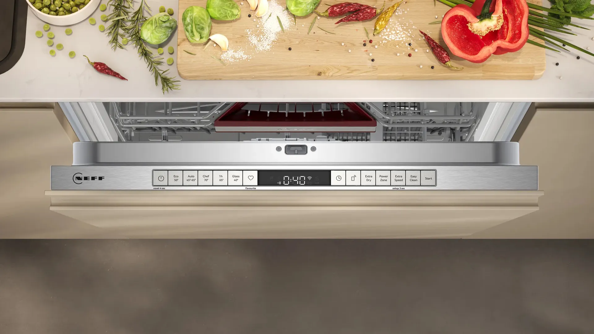 Neff S155EAX01E Spülmaschine Voll integriert 13 Maßgedecke B – Bild 3