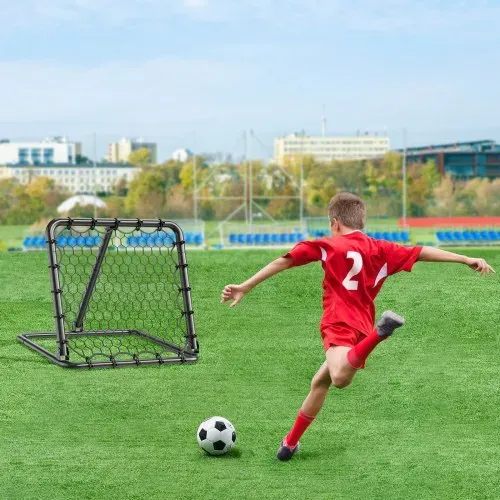 VEVOR Fußball-Rebounder Rückprallnetz Kick-Back 34 x 34 Zoll tragbare Fußball-Trainingsgeschenke, Tornetz mit vollständig einstellbaren Winkeln, Hilfsmittel und Ausrüstung für alle Altersgruppen – Bild 7
