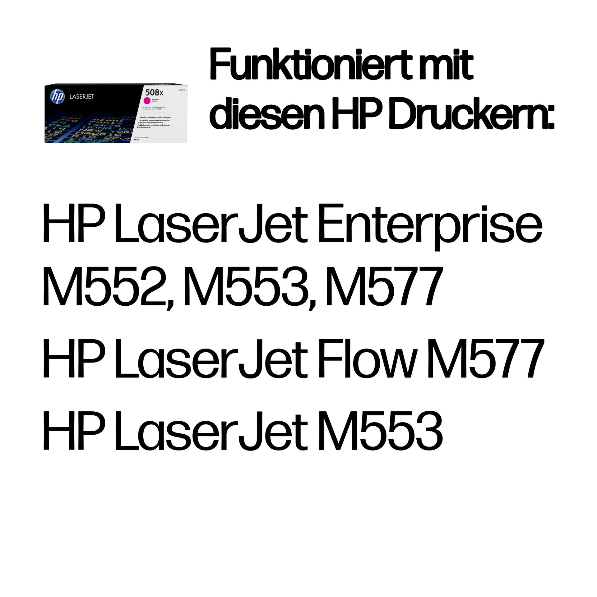 HP 508X Magenta Original LaserJet Tonerkartusche mit hoher Reichweite – Bild 2