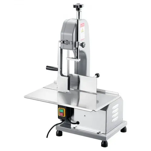 VEVOR Kommerzielle elektrische Fleischbandsäge Knochenschneidemaschine, 650 W Tisch-Knochensäge, 315 x 460 mm Werkbank, Gefrierfleischschneider für Schweinefleisch Rindfleisch Silber – Bild 8