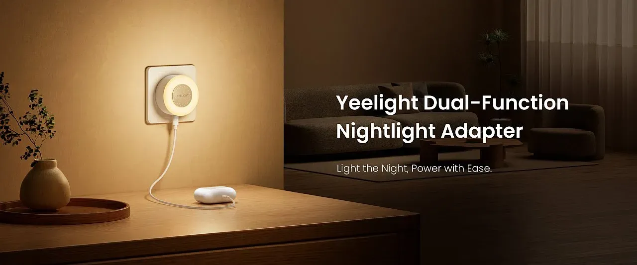 Yeelight USB Charger With Nightlight Function – Jelly 4 Plus – LED Produkt Yeelight USB Charger With Nightlight Function – Jelly 4 Plus – LED Produkt